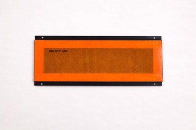 Reflective Sign Panel Yellow Red Rear Truck