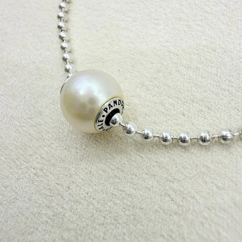 Pandora Essence Collection Retired Dignity Freshwater Pearl Bead Charm Sterling