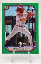 2026 Bowman Kehden Hettiger 1st Bowman Green Border SP /99 Phillies Prospect 