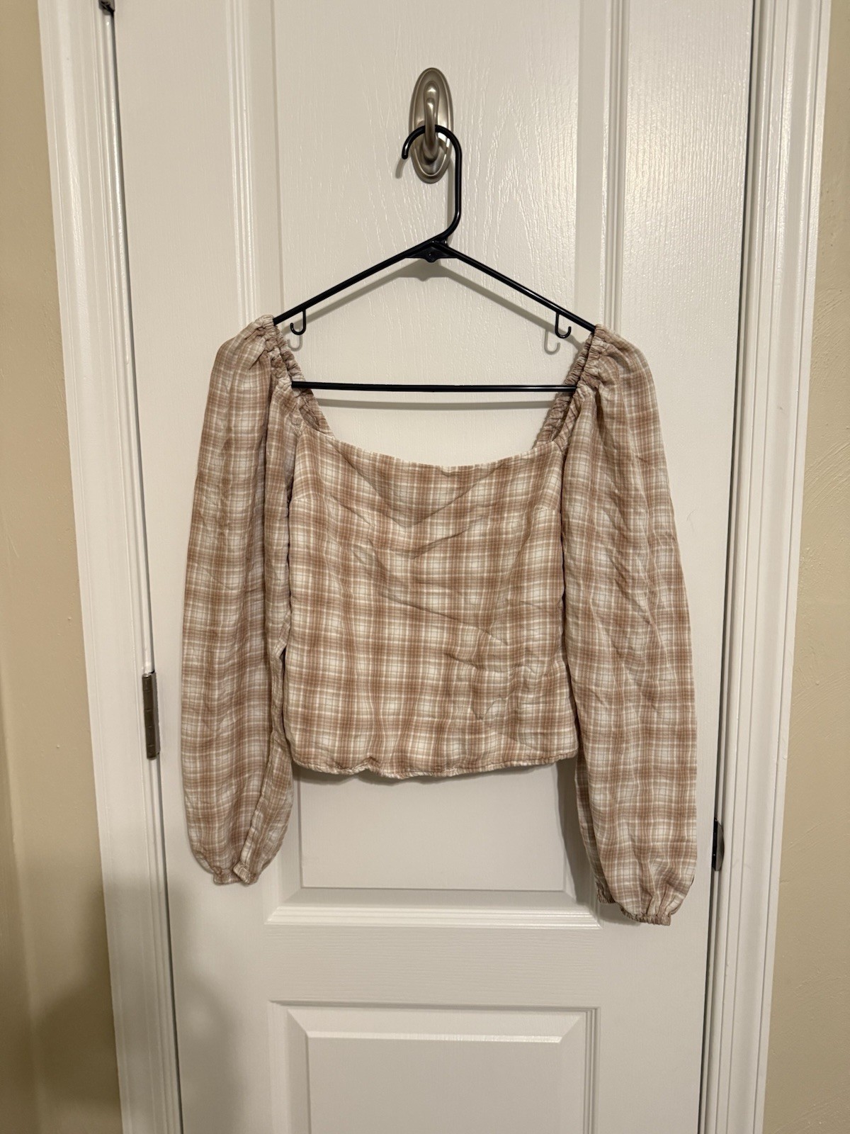 Abercrombie And Fitch Cropped Top Plaid Size Small