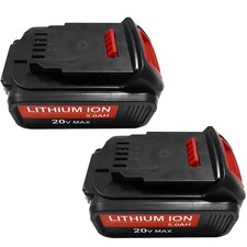 2Pack 20V 5.0AH Lithium Ion Battery For DeWalt 20 Volt Max XR DCB206-2 DCB205-2