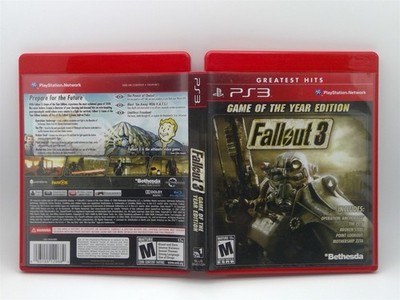 Fallout 3 -- Game of the Year Edition (PlayStation 3, 2009) Complete Tested