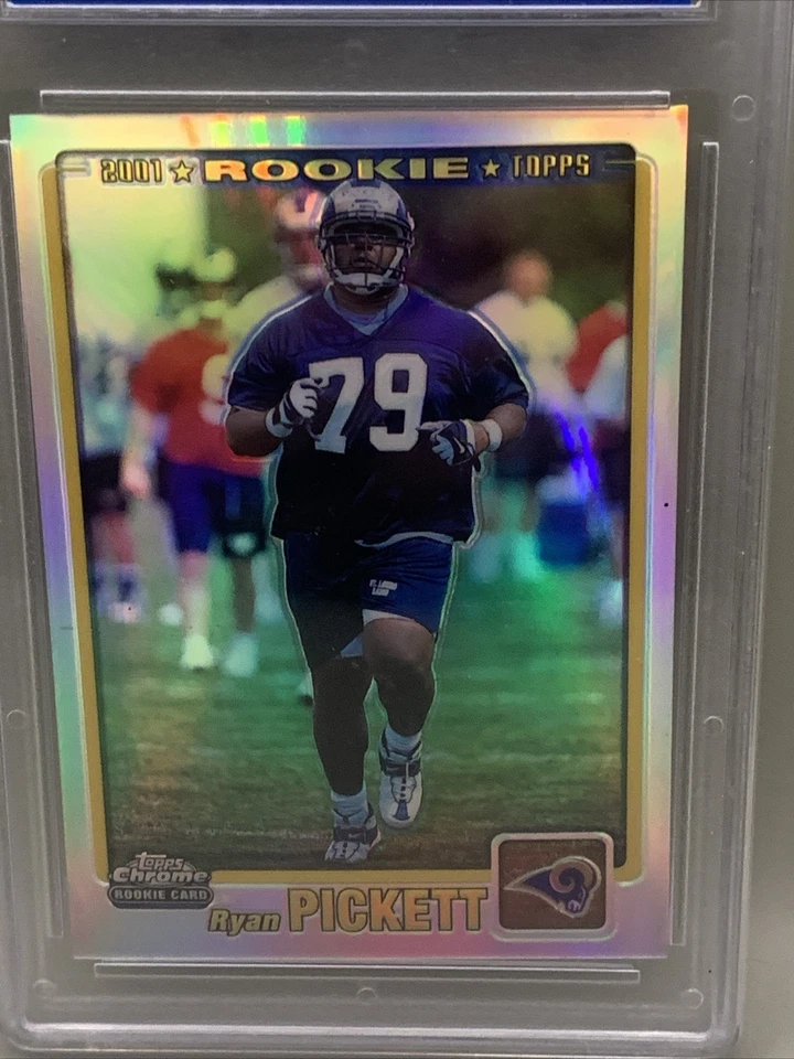 2001 Topps Chrome Refractor Ryan Pickett Rookie Rams #278 / 999 Graded 9!! - Image 2 of 4