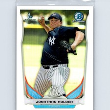 2014 Bowman Draft Jonathan Holder #CDP88 Chrome Refractors New York Yankees