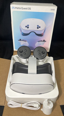 Meta Quest 3S Virtual Reality Headset 128GB With Controllers-Great Condition