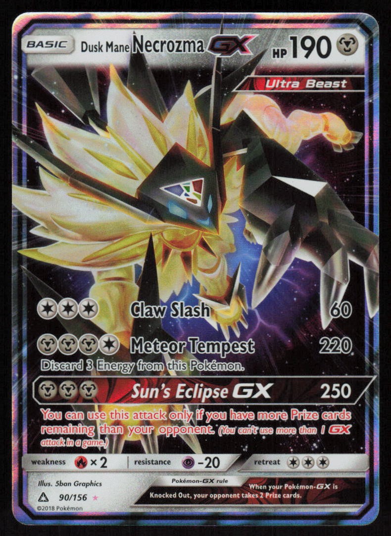Dusk Mane Necrozma GX 90/156: SM - Ultra Prism Pokemon TCG Near Mint