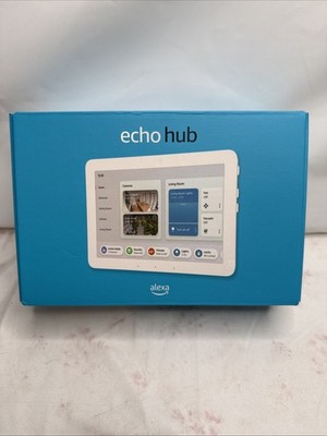 Amazon Echo Hub 8'' Smart Home Control Panel with Alexa White Model G6A87E NEW