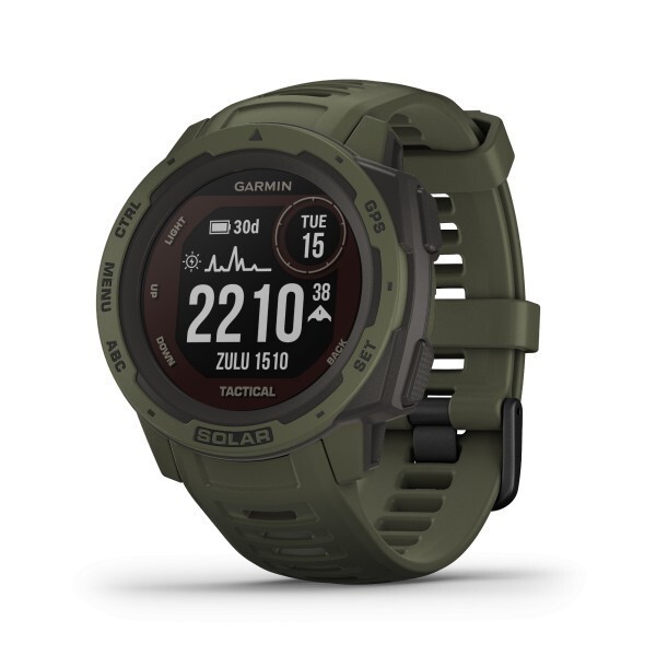Garmin Instinct Solar Tactical Edition GPS Smart Watch - Moss - (0100229314)