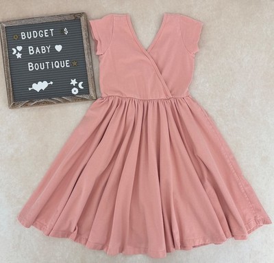 ALICE + AMES Pink Twirl Wrap Dress Size 7