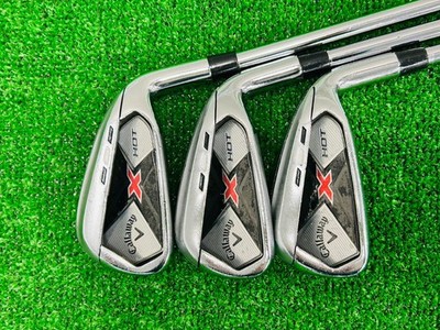 Callaway X Heißeisen Set 5-7,9+AW+SW RH Ns Pro 950GH Stiff Flex Stahl EL5428
