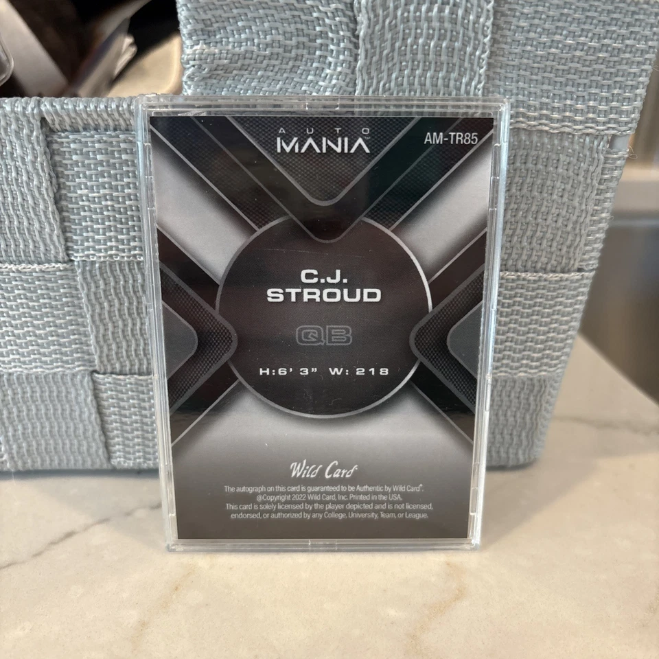 Auto Mania Wild Card 2022 AM-TR85 Autographed C.J. Stroud - Image 2 of 2