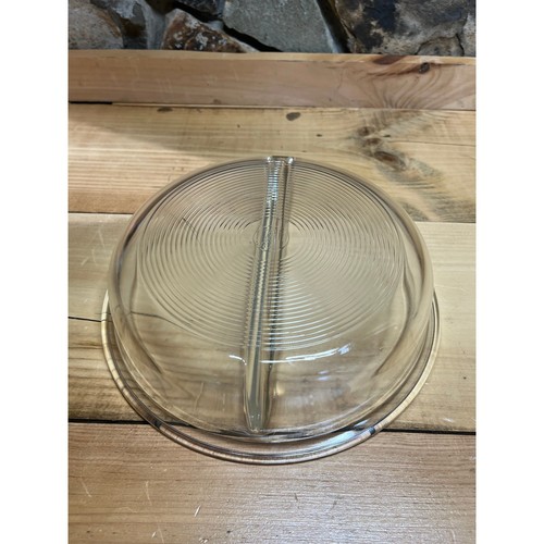Pyrex Divided #595 Klarglas Servierschüssel Kasserolle Chafing Dish 9,75 - Bild 4 von 8