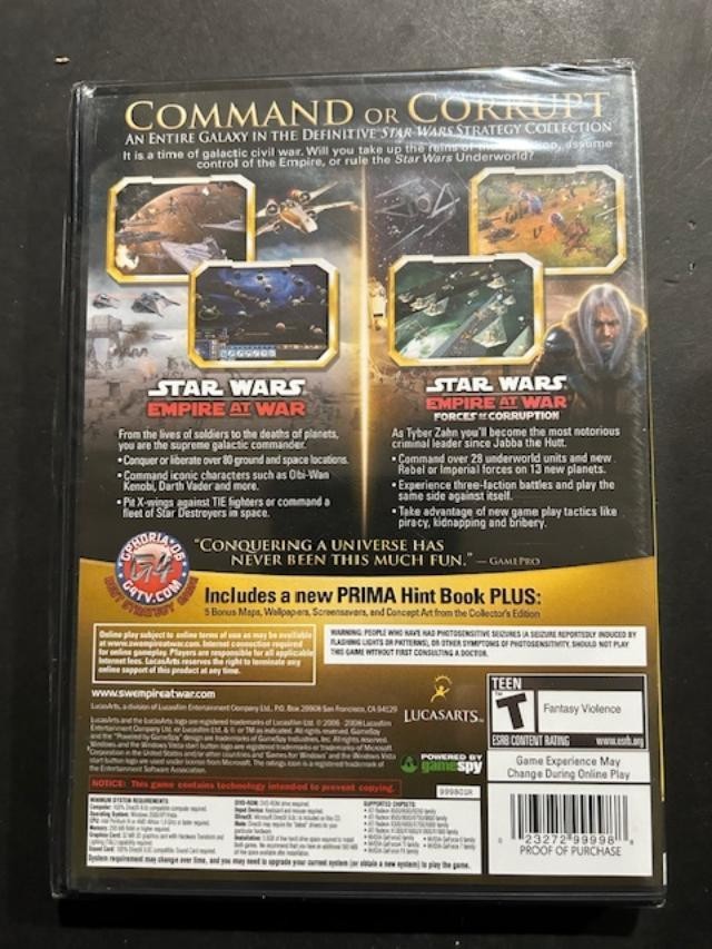 Star Wars: Empire at War -- Gold Pack (PC, 2007) for sale online