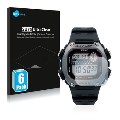 6x Schutzfolie für Casio DW-291H Displayschutz