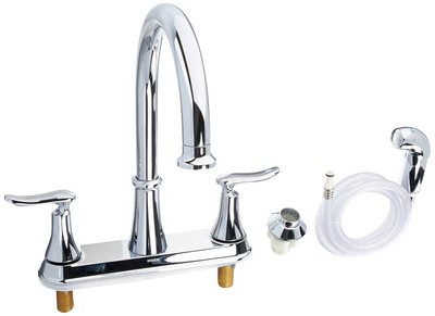Moen CA87015 High-Arc Kitchen Faucet with Side Spray from the Solidad Collectio
