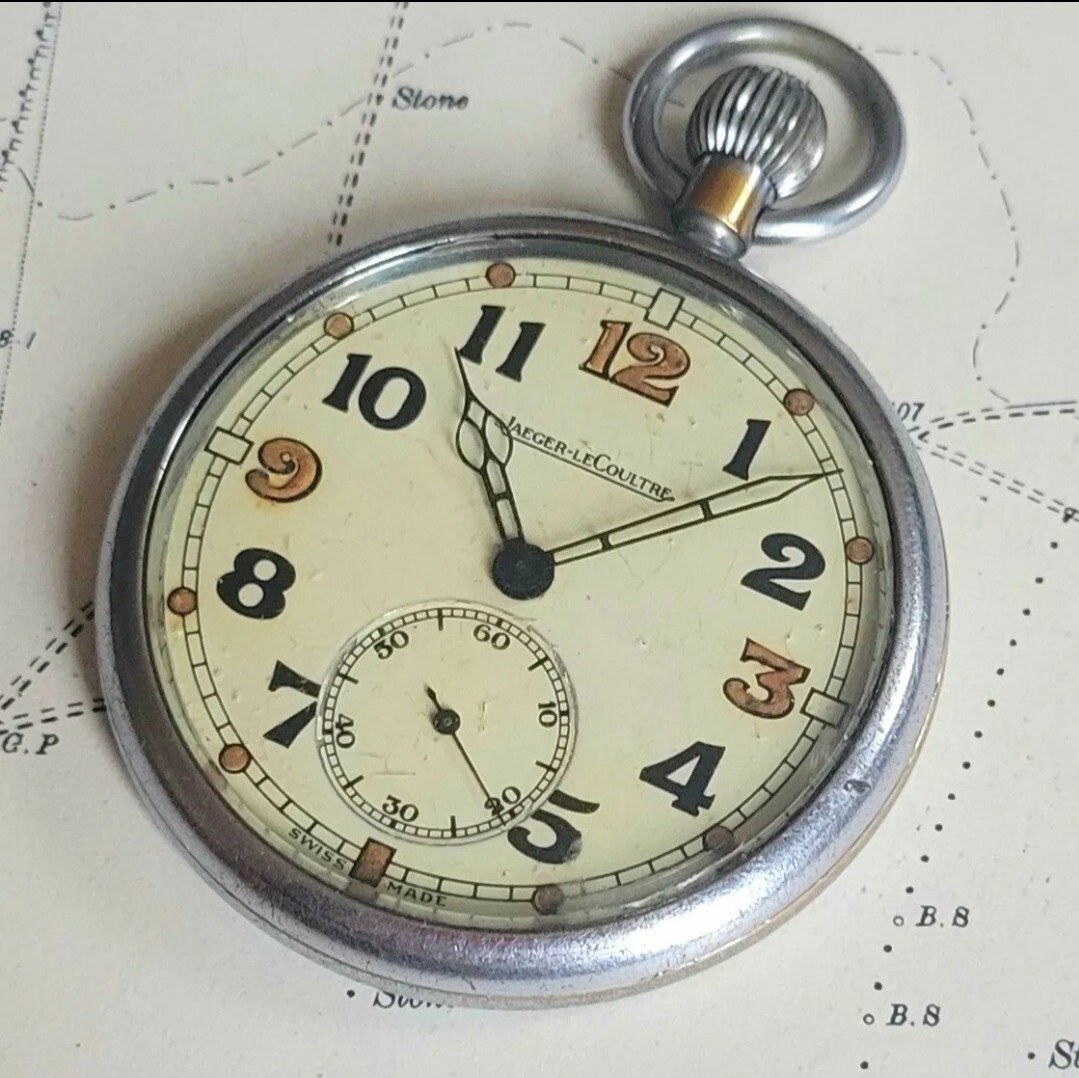 WW2 JAEGER LECOULTRE GSTP POCKET WATCH BRITISH ARMY MILITARY RAF JLC VINTAGE