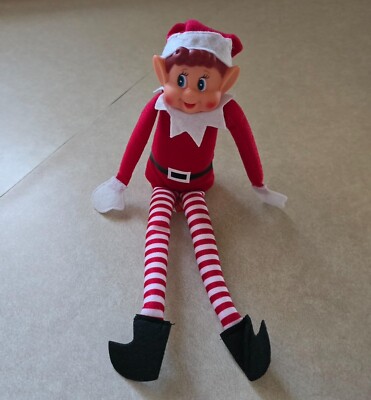 Christmas Elf Behaving Badly Plush Toy Novelty Long Bendy Naughty Boy  Christma
