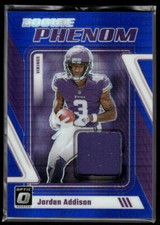 #RP-JA Jordan Addison 2023 Donruss Optic Rookie Phenom Blue Hyper