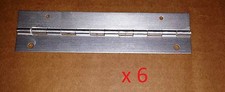 6 pc Aluminum Piano Hinge 6 x 1-1/2 HOLES Cabinet/Door/Project/Furniture/Craft