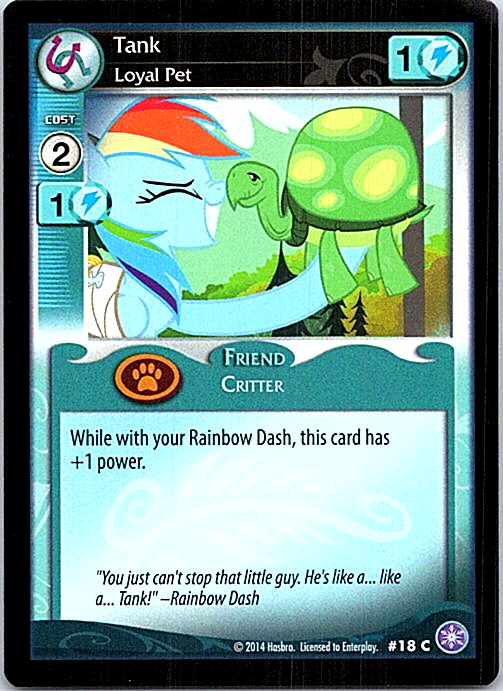 My Little Pony The Crystal Games Card 18C Tank Loyal Pet | eBay