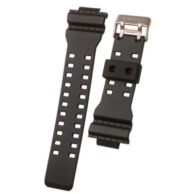 CASIO Genuine Band GA-100 GA-110 GA-300 GAC-100 Watch Parts Black Urethane