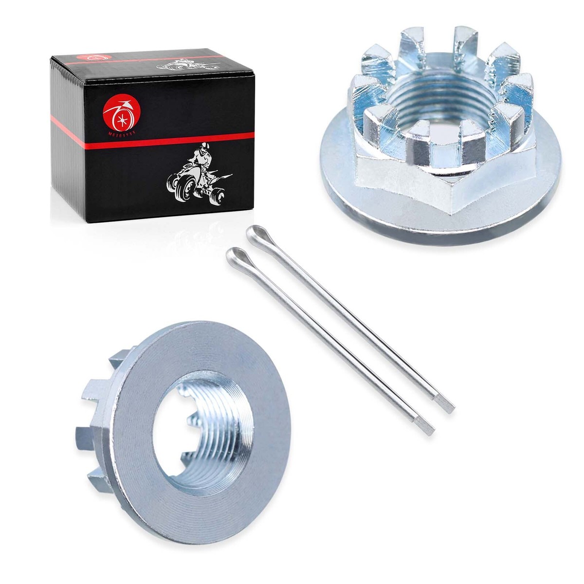 2Pcs Rear Axle Castle Nuts 18mm For HONDA TRX200 TRX200D Recon 250