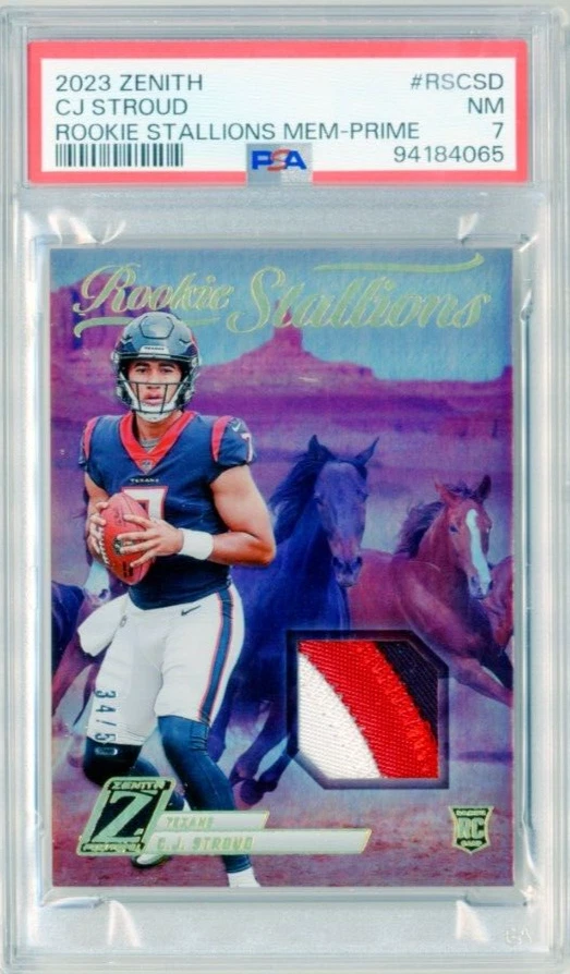CJ Stroud Panini Zenith Rookie Stallions Memorabilia #RSCSD Prime