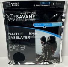 Savane Original Waffle Baselayer Cold Performance Thermal Men s Crew Size Small