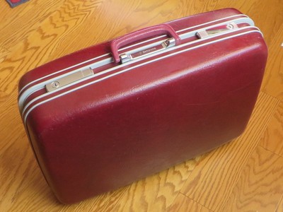samsonite maroon luggage