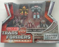 Transformers Universe Legends Target Exclusive 5-Pack Special Team Leaders MISB