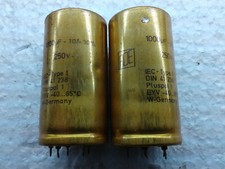 REF  CONDENSATEUR CHIMIQUE RDE VALEUR= 1000MF 250V W-MADE IN GERMANY(2PCS)