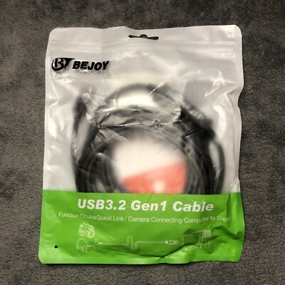 Bejoy 16ft USB 3.2 Gen 1 Link Cable Compatible w/ Oculus Quest Type A to C NEW 