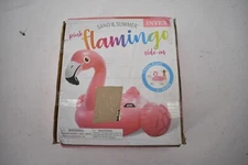 Intex Ride On Inflatable Flamingo Floatie Swimming Pool Toy 58" x 55" x 37"