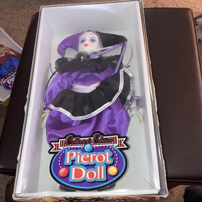 NEW Pierot Doll Collector's Edition 1997 Make Believe Ltd. Ceramic Clown  RARE!!