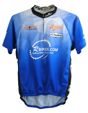 Borah Team RBikes Diagrind Cycling Jersey Men's XXL Blue Full Zip Made in USA