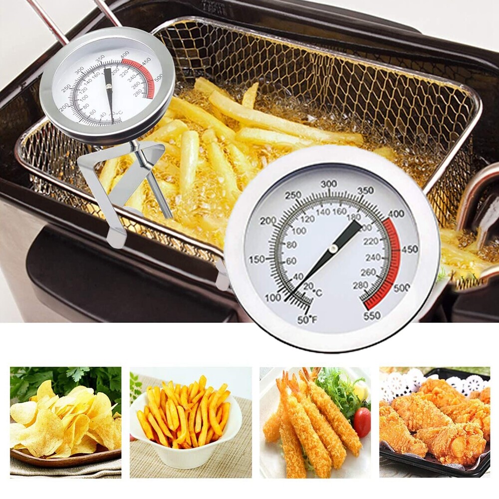 Cooking Food Meat Thermometer BBQ 40cm Probe Water Milk Oil Temperature