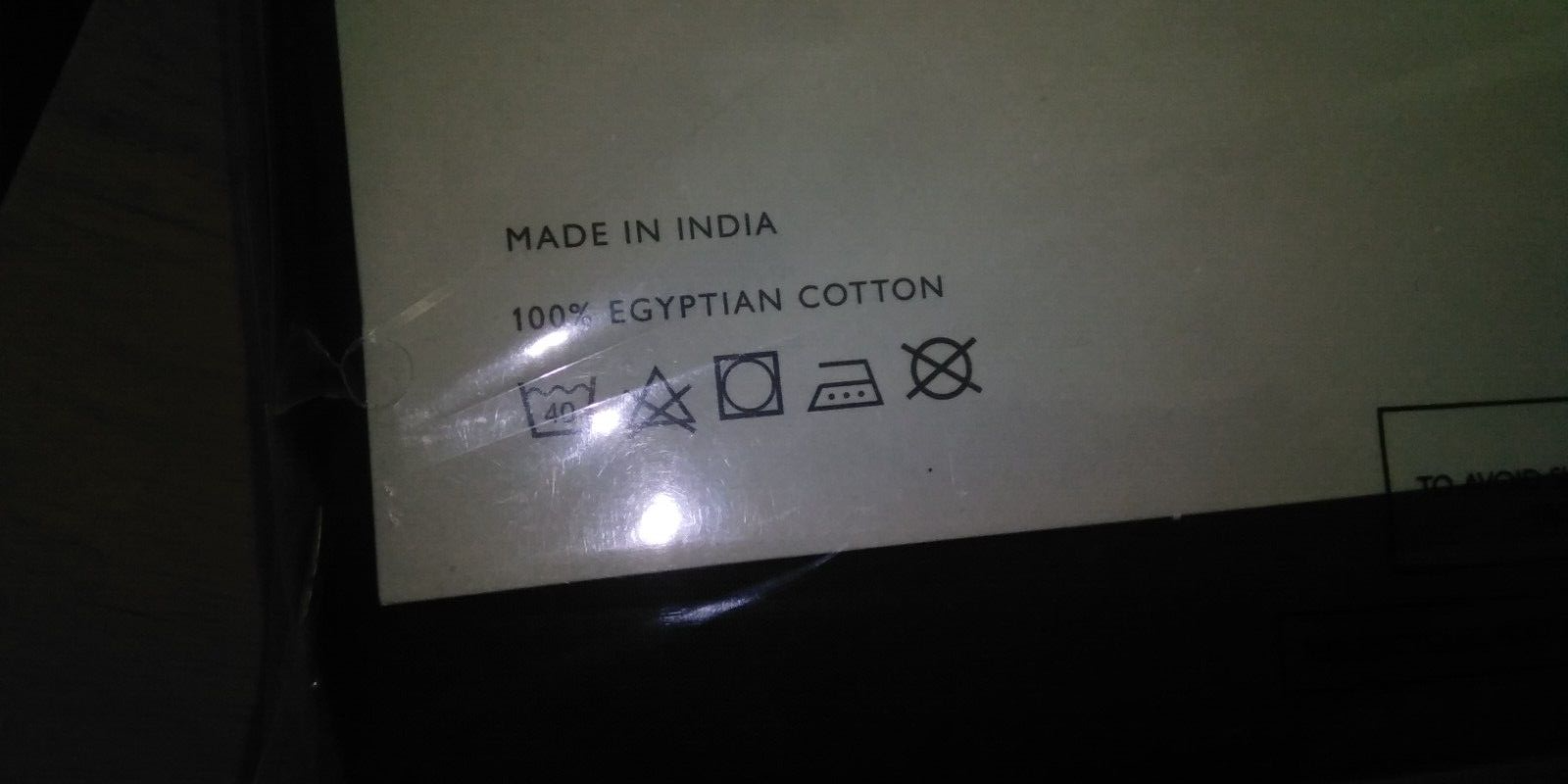 John Lewis Egyptian Cotton Double Duvet Cover Navy 200 TC New £55 COVER