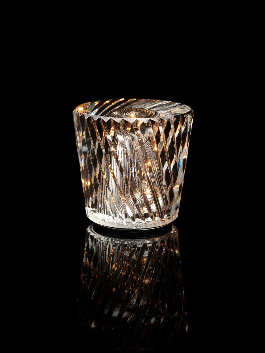 Xtal Becrux XL2-BX Crystal Cordless Table Lamp Solid Glass