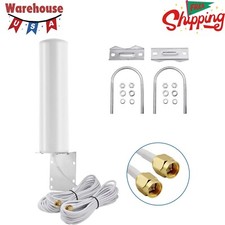 High Gain 10-12dBi Dual SMA Male 698-2700 MHz 3G/4G LTE Omni-Directional Outdoor