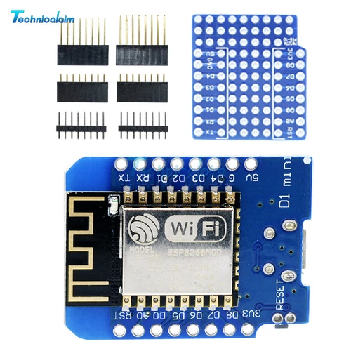 Mini ESP8266 ESP-12 WeMos D1 NodeMcu Lua WIFI CH340G Development Board Antenna