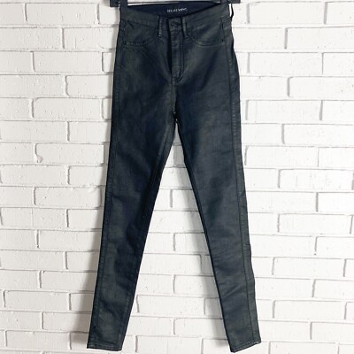 Free People Zee Gee Why Black Biker Jeans - Size 27 / Size 4