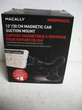 MACALLY Phone Mount for Car Magnetic Suction Cup Mount Phone Holder with 12"
