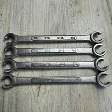 ATS Tools 6 Point 3/8'' - 7/16'' Flare Nut Wrench 12145 Made in Canada Lot of 4