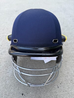 Cricket Helmet for Men & Boys Adjustable Steel Grill Back Support Strap Large