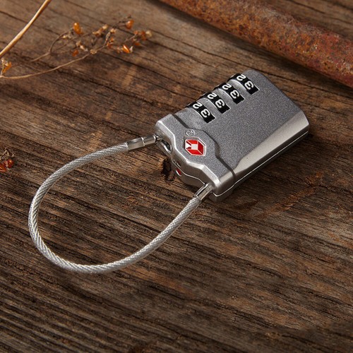 2 Pcs Luggage Lock Padlock Combination Airplane Travel Essentials - Afbeelding 6 van 12