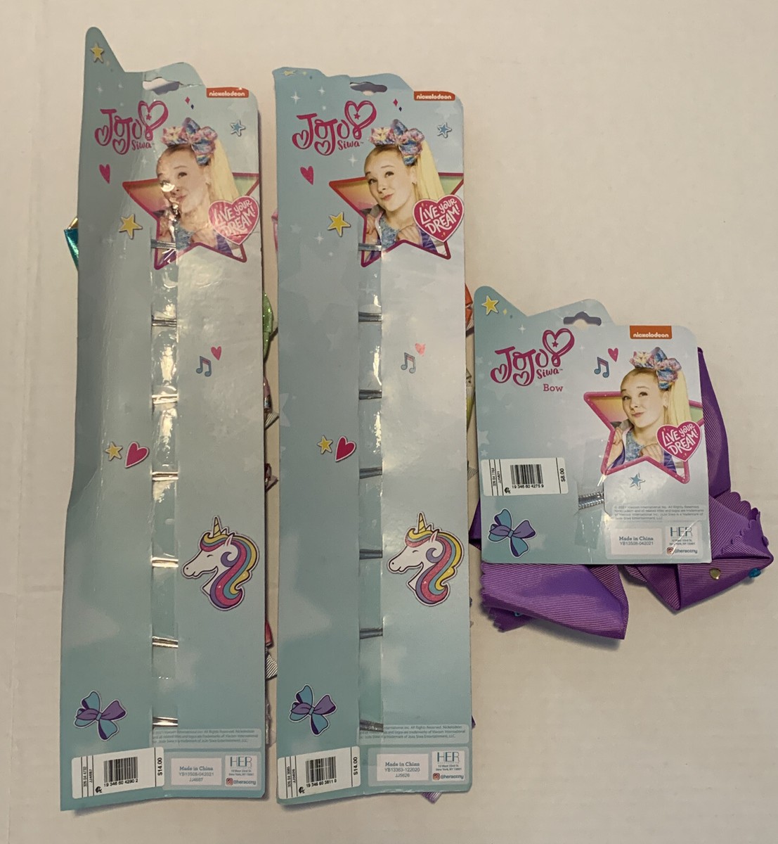 JoJo Siwa Small And Large Hair Bow Lot New | eBay