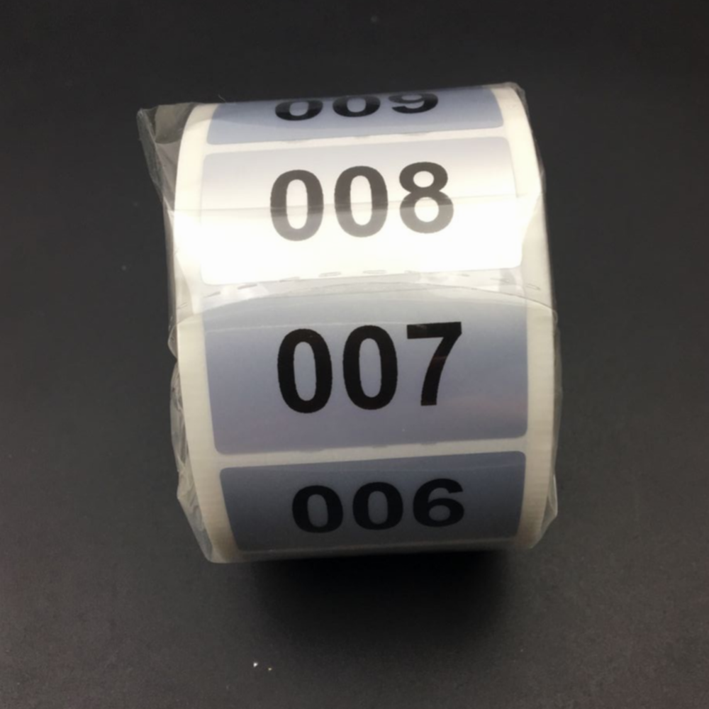 07 Sticker Number Gray Label Label Cartridges 15 Sheets Mini Number Stickers 1 To 500 ...