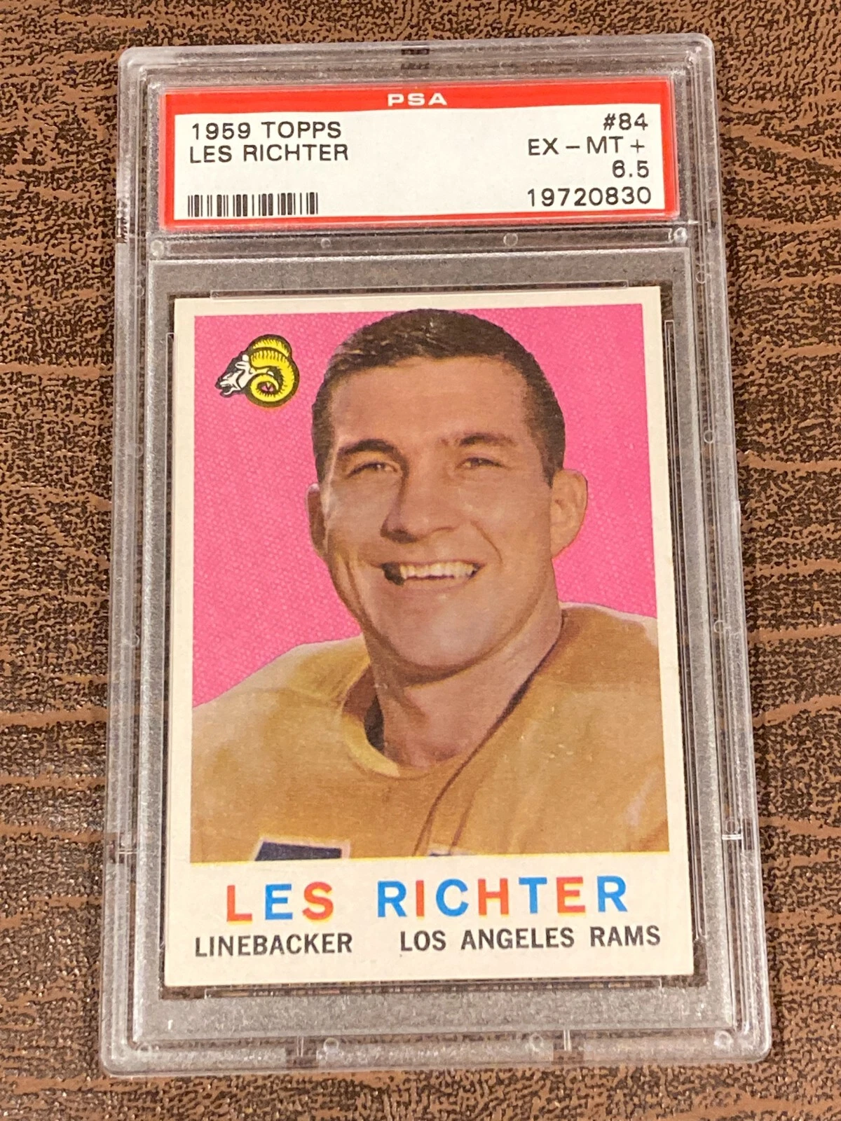 Les Richter trading card