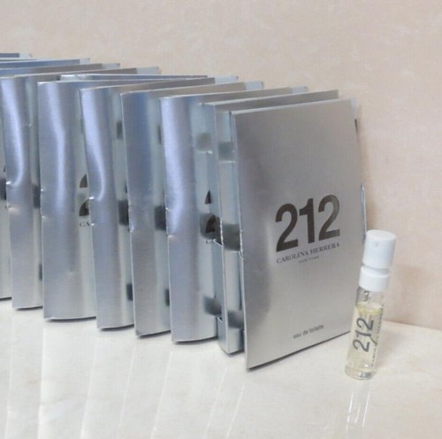 CAROLINA HERRERA 212 EAU DE TOILETTE 0.05 OZ VIALS LOT OF 7