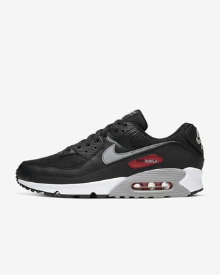 air max 90 white university red black